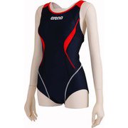 サークルバック(ヒッカケフィットパッﾄ) LAR-0201W NVRD Mサイズ [ワンピース水着 レディース]