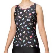 ロングトップスサシコミフィットパッﾄ FLA-9956W ブラック Mサイズ [フィットネス水着トップス レディース]