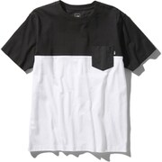 ショートスリーブツートーンポケットティー S/S 2 Tone Pocket Tee NT32062 ブラック×ホワイト(KW) Sサイズ [アウトドア カットソー メンズ]