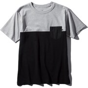 ショートスリーブツートーンポケットティー S/S 2 Tone Pocket Tee NT32062 ミックスグレー×ブラック(ZK) XLサイズ [アウトドア カットソー メンズ]