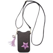 16753 [IPHORIA スマートフォン用 ポーチ Metallic Green with Pink Star]