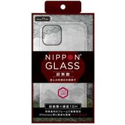 TY-IP19S-CGC-GNAGBK [iPhone 11 Pro用 NIPPON CASE 超極堅 背面クリア ガラスケース/レンズリング ブラック]