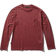 テックライトロングスリーブポケットクルー Mens TECH LITE LS POCKET CREWE IT61770 （VR）ビンテージレッド Lサイズ [アウトドア カットソー メンズ]