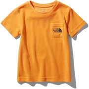 ショートスリーブパイルポケットティー S/S Pile Pocket Tee NTJ32036 フレームオレンジ(FO) 120サイズ [アウトドア トップス キッズ]