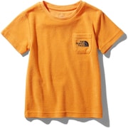 ショートスリーブパイルポケットティー S/S Pile Pocket Tee NTJ32036 フレームオレンジ(FO) 140サイズ [アウトドア トップス キッズ]