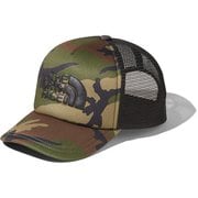 ロゴメッシュキャップ Kids' Logo Mesh Cap NNJ01911 ウッドランド(WL) KMサイズ [アウトドア 帽子 キッズ]