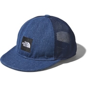 スクエアロゴメッシュキャップ Kids' Square Logo Mesh Cap NNJ02001 (ID)インディゴ [アウトドア 小物 キッズ]