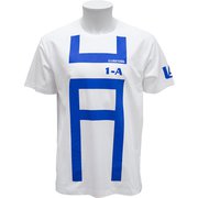 X513-821 00 僕のヒーローアカデミア Tシャツ 雄英高校 1-A（体操着柄） ホワイト LLサイズ [キャラクターグッズ]