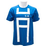 X513-821 22 僕のヒーローアカデミア Tシャツ 雄英高校 1-A（体操着柄） ブルー Lサイズ [キャラクターグッズ]