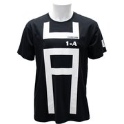 X513-821 40 僕のヒーローアカデミア Tシャツ 雄英高校 1-A（体操着柄） ブラック Mサイズ [キャラクターグッズ]
