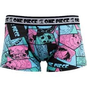 D1313-901 22 ONE PIECE（ワンピース） ボクサーブリーフ コミック柄 ブルー LLサイズ [キャラクターグッズ]