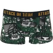 D1313-904 25 進撃の巨人 ボクサーブリーフ 調査兵団柄 グリーン LLサイズ [キャラクターグッズ]