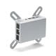 RPI型 Raspberry Pi 4B専用アルミケース 壁付フランジ付 RPI-4B-1F