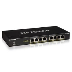 NETGEAR PoE+ スイッチ アンマネージ ギガビット 8ポート （合計83W） ファンレス 設定不要 省電力 GS308PP-100AJS