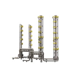 PP080 工業地帯B（蒸留塔） [ノンスケール 全高約170mm 未塗装/組立式 プラスチックキット]