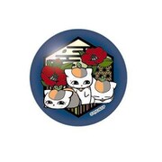 夏目友人帳 切り絵シリーズ ガラスピンズ トリプルニャンコ先生 B 椿 [キャラクターグッズ]