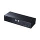 KVMスイッチ DisplayPort/USB パソコン切替器 4K/60Hz 2台のパソコンで1台のモニターを共有 USB A×2ポートハブ付き Windows/Mac対応 据え置き型 SW-KVM2HDPU