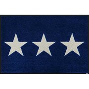 C027A 玄関マット Stars navy 50x75cm AB00401