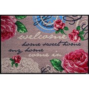 F013A 玄関マット Nordic Romance pink 50x75cm AB00403