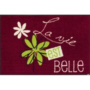 E016A 玄関マット La vie est belle 50x75cm AB00420