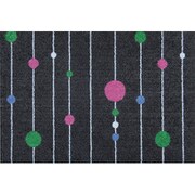 K029A 玄関マット Circles on Lines Grey 50x75cm AB00431