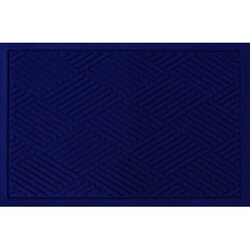 BZ00001 [吸水雨の日マット ウォーターホース II ダイヤモンド ネイビー・ブルー 57x88cm]