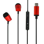 type-C アルミステレオイヤホンデジタル レッド BCSE02DRD