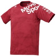 ジャガードグラフィックTシャツ DMMPJA63 RD XOサイズ [フィットネス メンズ]