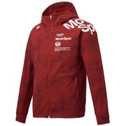 グラフィックスウェットフルジップ DMMPJF20 RD Mサイズ [フィットネス メンズ]