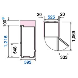 168L 2020年 AQUA AQR-17JBK(W) 2ドア 右開き 冷蔵庫 170L 2ドア冷蔵庫（ダークシルバー）【右開き】 | アクア | AQR