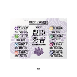 武将 クリアファイル 豊臣構成図 SBCF15S
