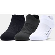 UAウィメンズ ブリーズ ノーショー タブ W Breathe No Show Tab 1351760 Black/White/Jet Gray（001） MDサイズ [アウトドア ソックス]