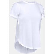 アーマーSportSS Crossback 1355702 WHT/BLK（100） MDサイズ [機能性スポーツウェアシャツ レディース]