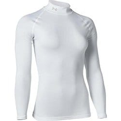 ヒートギア コンプレッション ロングスリーブ モック レディース ランニングウェア シャツ White（100） LGサイズ 1358605