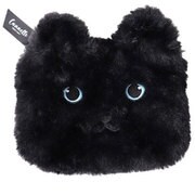 ねこのモンシャ ティッシュポーチ BK キャネル 18P00702