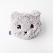 18P00694 [ねこのモンシャ フェイスポーチ GR ロンロン]