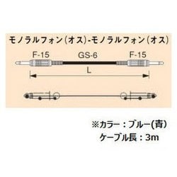 ギターコード 3m 青 G-03BU