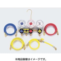 TA120A-3G [R22/R12/R502用サイトグラス付スリーゲージマニホールドキット]