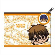 ダイヤのA actII 缶バッジ付フラットポーチ [キャラクターグッズ]