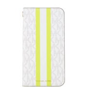 MICHAEL KORS - Folio Case Lime Stripe with Charm for iPhone XR MKLMSFLIP1861