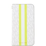 MICHAEL KORS - Folio Case Lime Stripe with Charm for iPhone 11 MKLMSFLIP1961