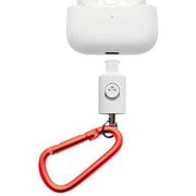 AirPods/AirPods Pro用 カラビナ付ホルダー レッド TR-LCAP-RD