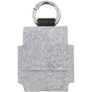 AirPods クラリーノ フリップケース メランジグレー TR-AP19-FC-CGY