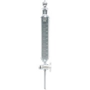 000-15-66-02 [透明円筒分液ロートTFコック球栓 100mL]