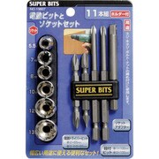 13607 [ミツトモ 11本組電動ビットとソケット組]