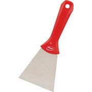 SUSスクレーパー グリップタイプ レッド 232-52-35-77
