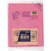 153-23-69-05 [小型ポリ袋 10L ピンク 20枚入]