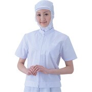 2-8960-06 [AS 食品用ユニフォーム半袖441-30 4L]