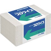 2-1621-07 [AS リサイクルタオル・ホワイト帯止めL（50枚×12袋=600枚入）]