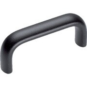 HALDER アーチ形グリップ アルミニウム 黒 24300.0380